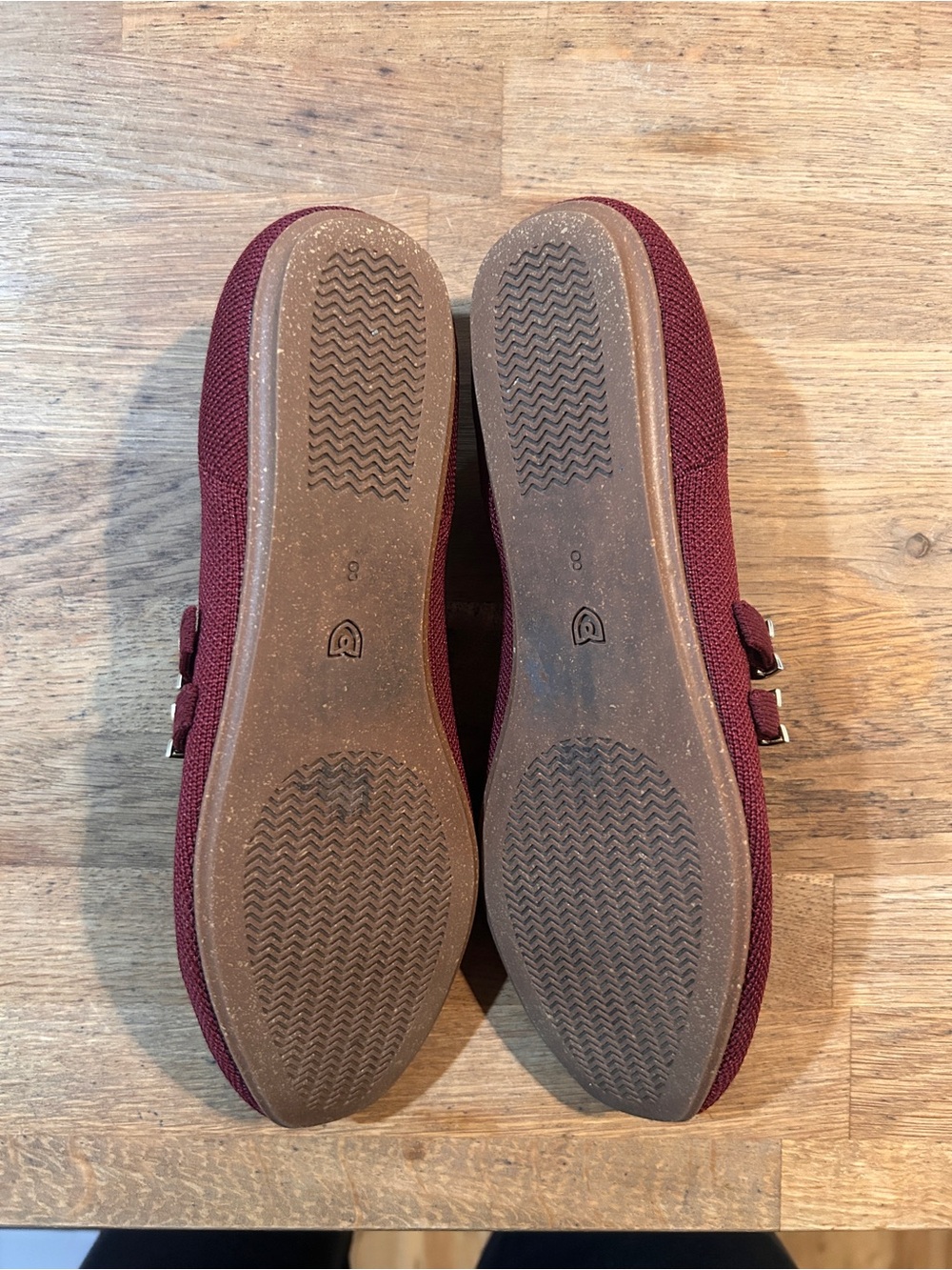 Rothy's Double Buckle Mary Jane - Burgundy - Picture 6 of 9